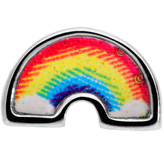 20G 5/16 Red Yellow Blue Pride Rainbow Nose Bone