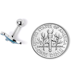 16G 1/4 Darling Green Dinosaur Cartilage Tragus Earring