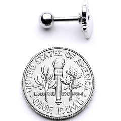 16G 1/4 Spooky Ghost Halloween Cartilage Tragus Earring
