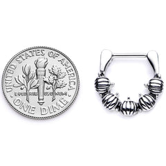 16G 5/16 Pumpkin Patch Halloween Septum Clicker