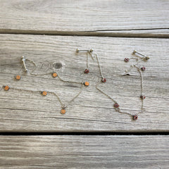 14G 5/8 Orange Pumpkin Patch Halloween Dangle Nipple Chain