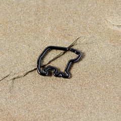 16G 5/16 Black Polar Bear Closure Ring