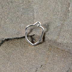 16G 3/8 Steel Autumn Acorn Closure Ring