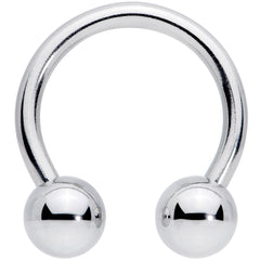 14G 7/16 Classic Steel Horseshoe Circular Barbell