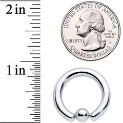 6G 5/8 Stainless Steel BCR Captive Bead Ring