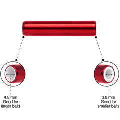 5mm to 6mm Red Aluminum Body Piercing Ball Removal Tool