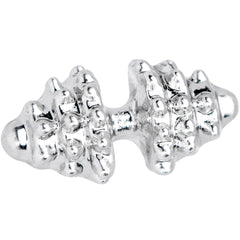 16G 1/4 Clear Gem Weightlifting Barbell Cartilage Tragus Earring