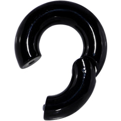 0G 9/16 Black PVD Steel Hinged Segment Ring