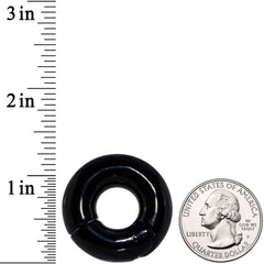 00G 9/16 Black PVD Steel Hinged Segment Ring