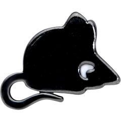 16G 1/4 Black Mouse Cartilage Tragus Earring