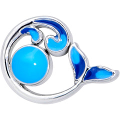 16G 1/4 Whale in the Water Nautical Cartilage Tragus