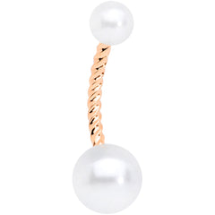 Rose Gold Tone Winter Penguin Christmas Belly Ring Set of 3