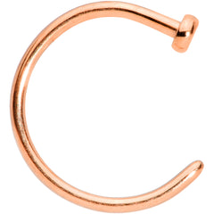 20G 5/16 Rose Gold Tone PVD Implant Grade Titanium Disc Nose Hoop