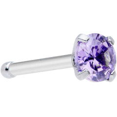 20G 1/4 Purple 3mm Gem Nose Bone