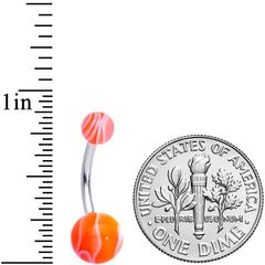Marble Print Tropical Paradise Bell Ring