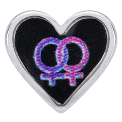16G 1/4 Lesbian Love Heart Cartilage Tragus Earring