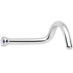 18G Clear 1.5mm Grade 23 Titanium Press Fit Left Side Nose Screw