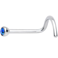 20G Blue 2mm Grade 23 Titanium Press Fit Left Side Nose Screw