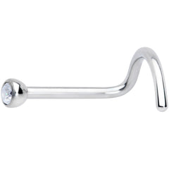 20G Clear 2mm Grade 23 Titanium Press Fit Left Side Nose Screw