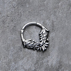 16G 3/8 Angelic Wings Hinged Segment Ring