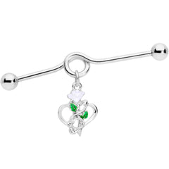 14G Heart Music Valentine Dangle Project Barbell 38mm