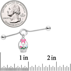 14G Easter Basket Glow in the Dark Dangle Project Bar 38mm