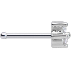 20G 5/16 Clear CZ Gem Triple Triangle Nose Bone