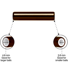 5mm to 6mm Brown Aluminum Body Piercing Ball Removal Tool