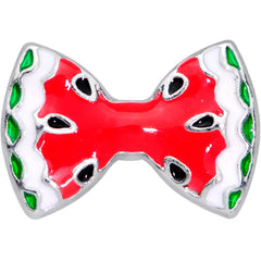 16G 1/4 Red Fruit Watermelon Bow Cartilage Tragus Earring