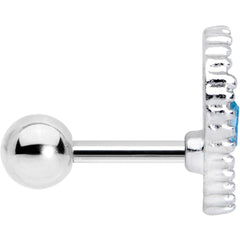 16G 1/4 Aqua Gem Alien Cartilage Tragus