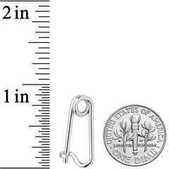 14G Surgical Steel Safety Pin Taper Earring