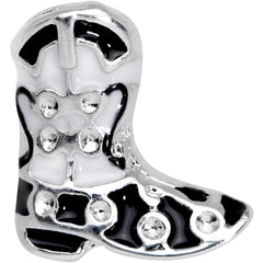 16G 1/4 Western Cowboy Boot Cartilage Tragus Earring