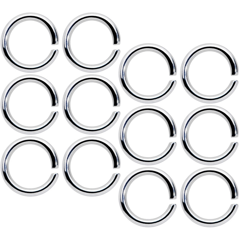 14G 5/16 Seamless Cartilage Ring Set of 12