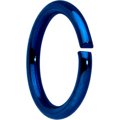 16G 5/16 Blue Anodized Seamless Cartilage Ring Set of 12