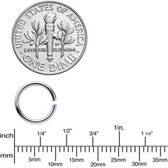 16G 5/16 Steel Gold Tone Seamless Cartilage Ring Set of 12