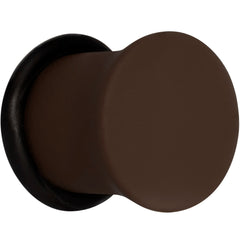 Delicious Dark Brown Matte Acrylic Single Flare Plug Set