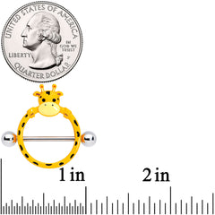 14G 5/8 Gentle Giraffe Nipple Shield Set