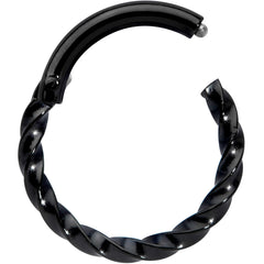 16G 5/16 Black Twisted Elegance Cartilage Clicker