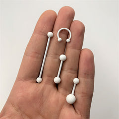 Wonderfully White Matte Belly Ring