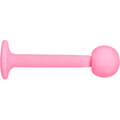16G 5/16 Light Pink Acrylic Matte Labret Monroe Tragus