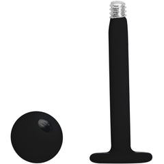 16G 5/16 Black Acrylic Matte Labret Monroe Tragus