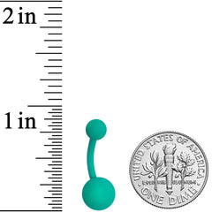 Teriffically Teal Matte Belly Ring
