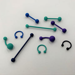Perfectly Purple Matte Barbell Tongue Ring