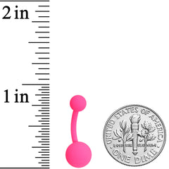 Powerfully Pink Matte Belly Ring
