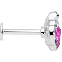 16G 5/16 Clear Purple Gem Cluster Labret Monroe Tragus