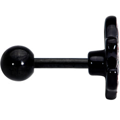 16G 1/4 Black Watermelon Sloth Cartilage Tragus Earring