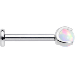 16G 5/16 White Synth Opal ASTM F-136 Implant Grade Titanium Internal Thread Labret
