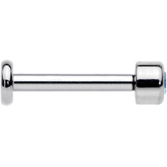 16G 5/16 Aqua Gem Grade 23 Titanium Internally Threaded Labret