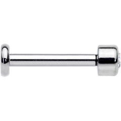 16G 5/16 Clear Gem Grade 23 Titanium Internally Threaded Labret