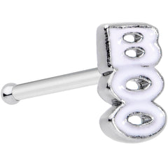 20G 5/16 White Boo Halloween Nose Bone